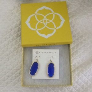 Kendra Scott ELLE earrings in cobalt